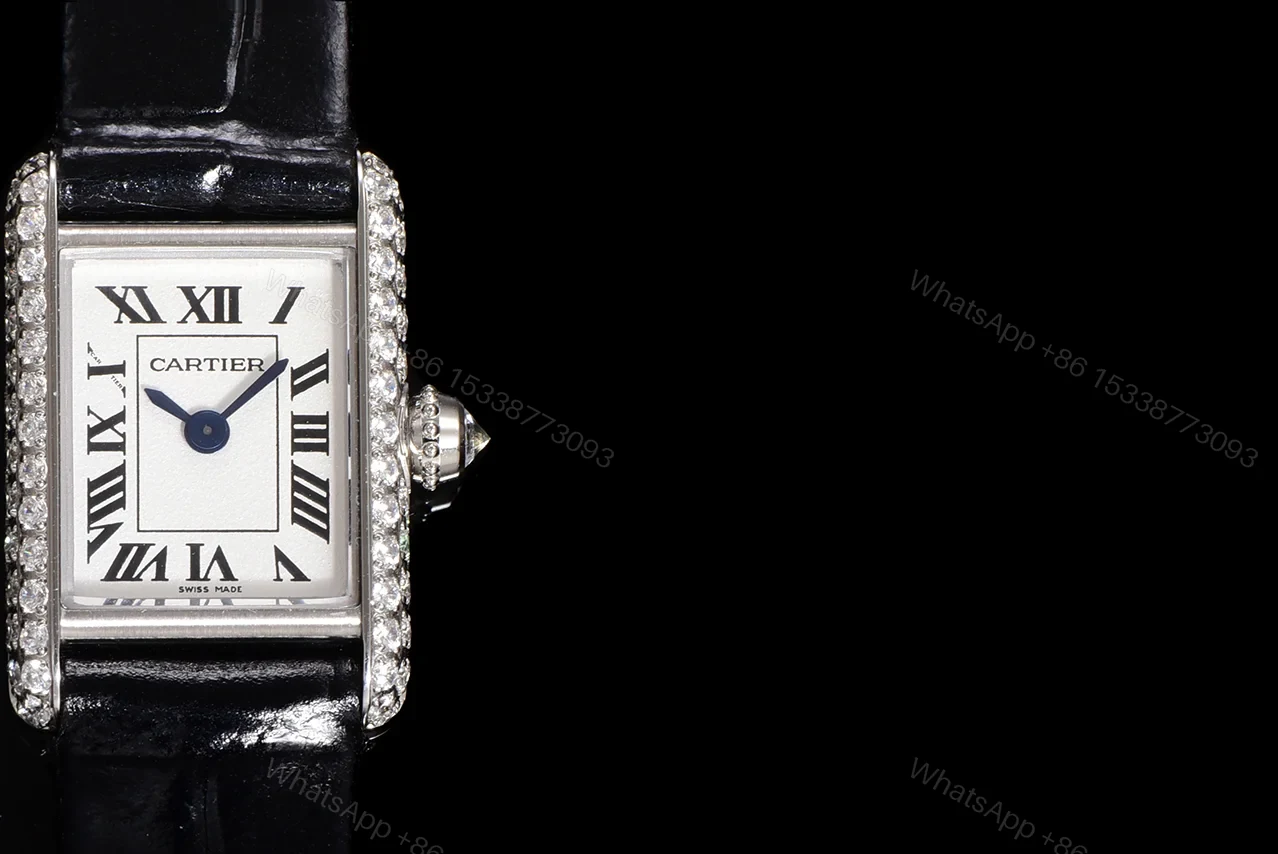 View 4 of Cartier Tank Must Small Quartz Stainless Steel Diamond Silver W4TA0016