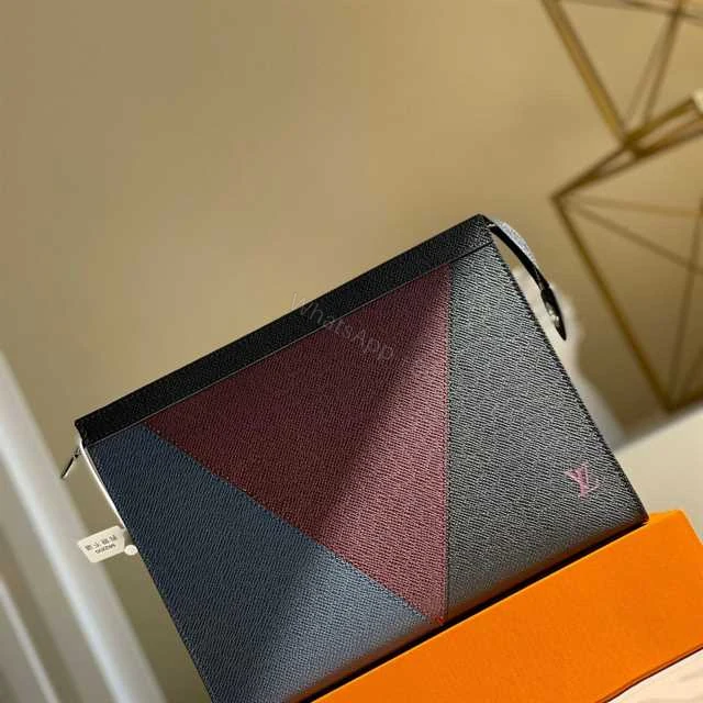 View 2 of LOUIS VUITTON POCHETTE VOYAGE MM TAIGA LEATHER M30718