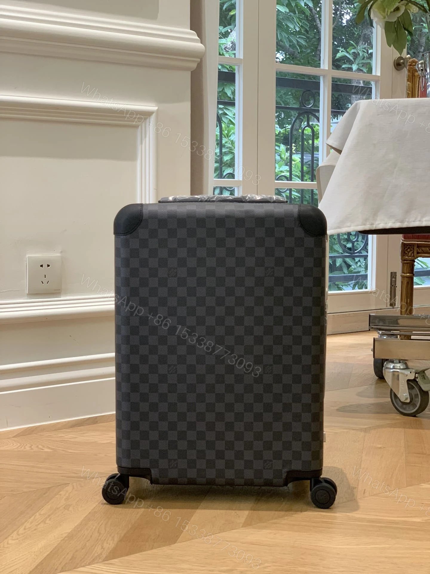 View 2 of Louis Vuitton Horizon 55 Suitcase Damier Graphite Canvas Black 55Cm N23209