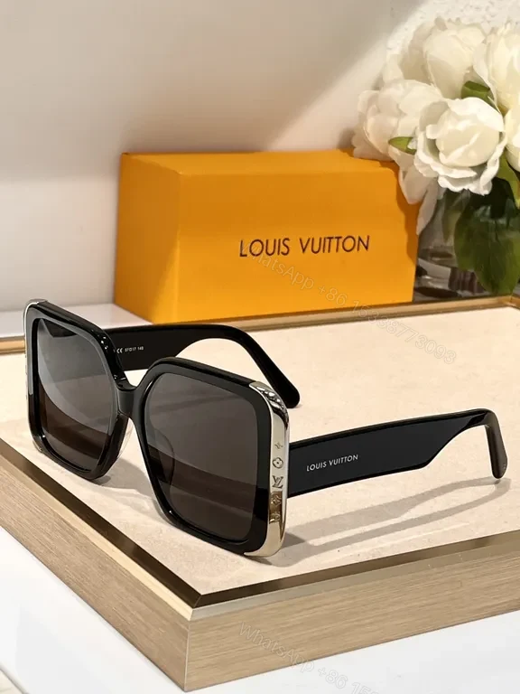 Louis Vuitton Oversized Square Sunglasses - Premium Acetate, UV400 Protection — view 1