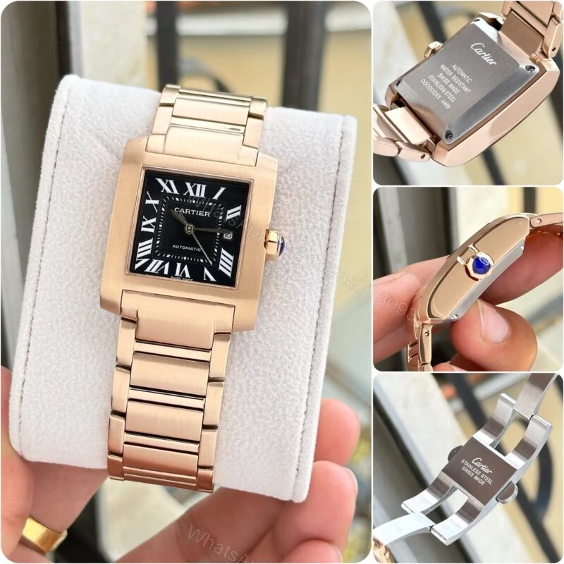 View 2 of Cartier Tank Francaise Rose Gold 38MM Automatic