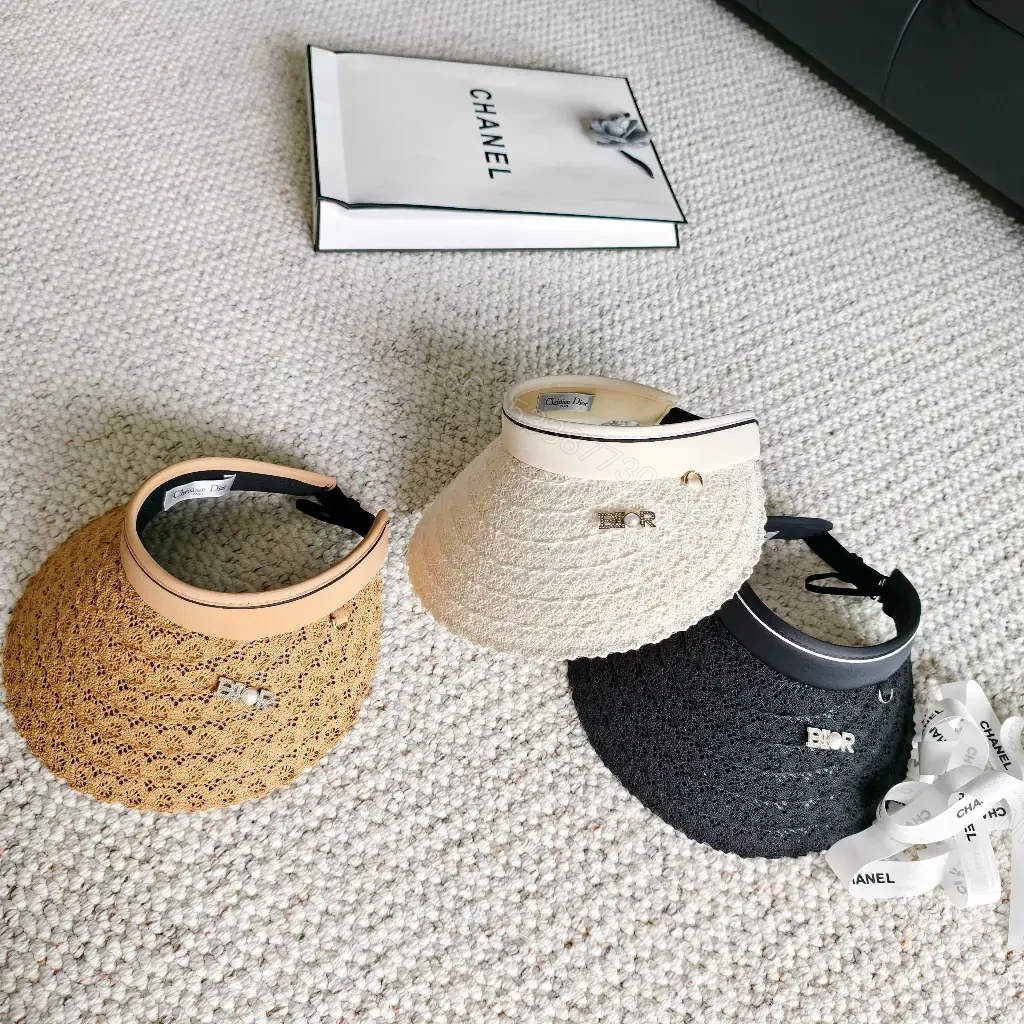 View 9 of Cream Boucle Round Handbag with Gold DIOR Accent