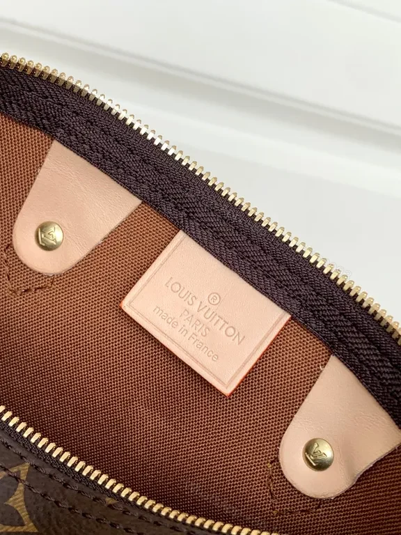 View 6 of Louis Monogram Carry: City-Ready Leather-Trim Handbag