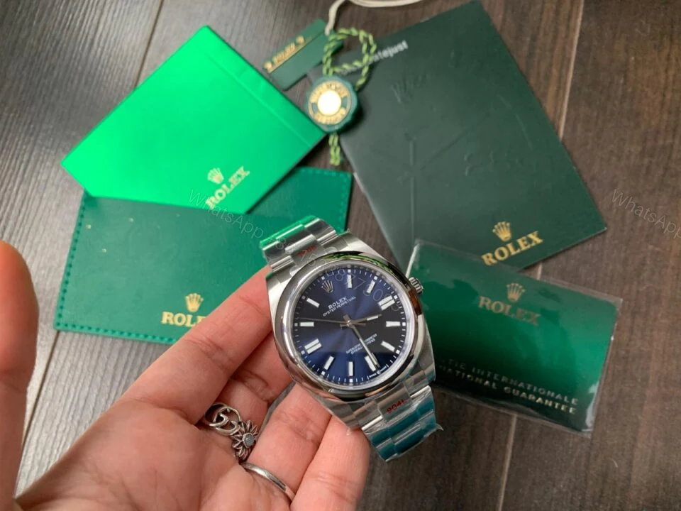 View 4 of EW FACTORY 1:1 Rolex OYSTER PERPETUAL BRIGHT BLUE dial 41MM Asian A3230