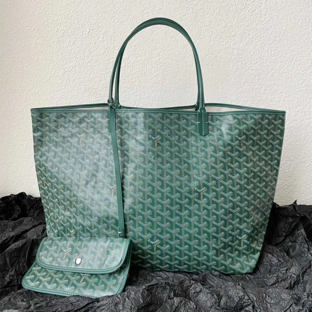 View 2 of 高仿Goyard*STLOUI1滿印Tote媽咪袋綠色大號免檢版