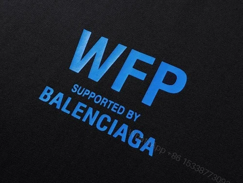 View 2 of Balenciaga Clothes 2026 World Food Programme Charity Limited Edition T-shirt Black/Apricot