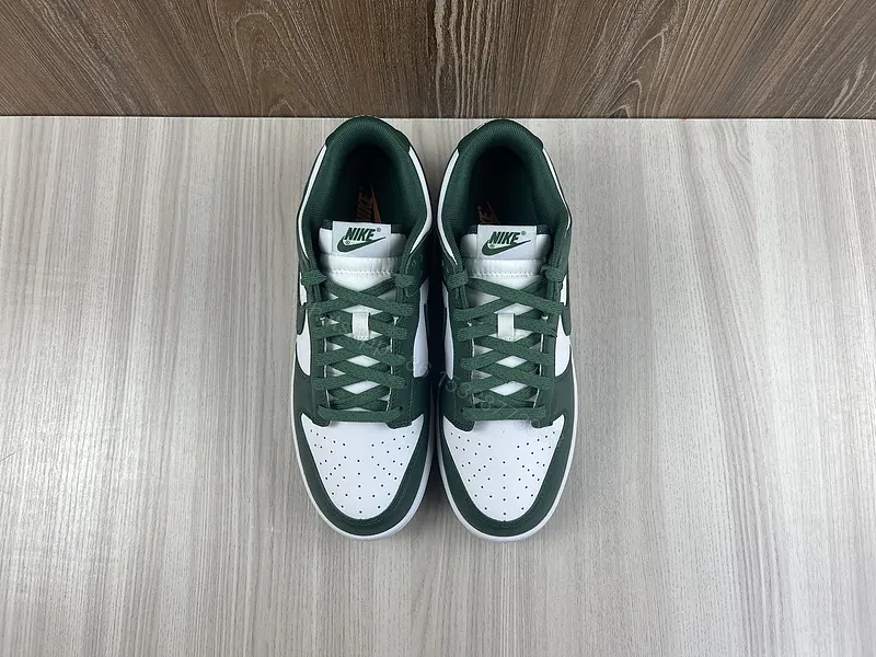 View 5 of Forest Green Premium Leather Low-Tops: Street-Ready Comfort Sneakers