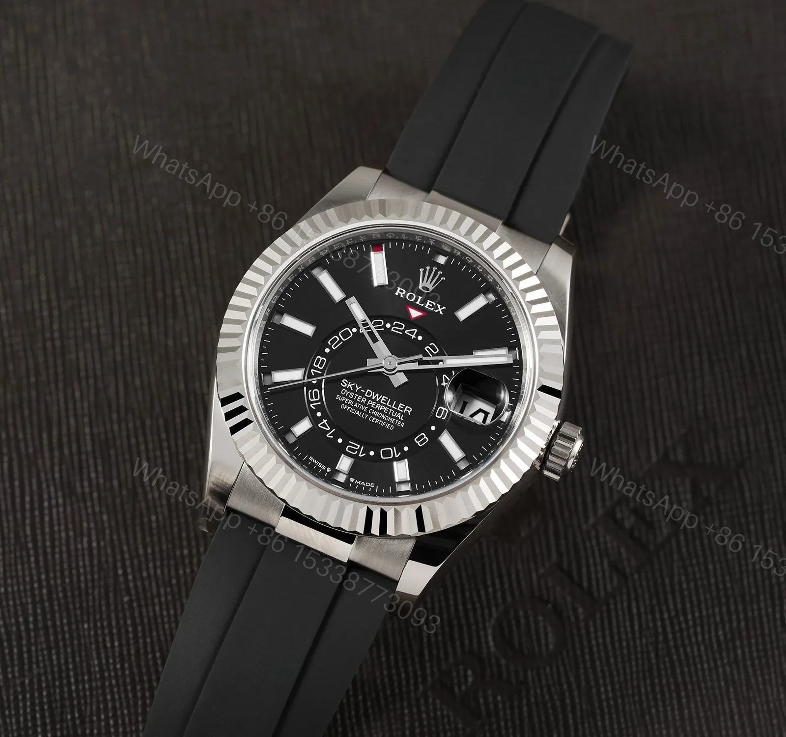 View 2 of Rolex Sky-Dweller Inspired Luxury Automatic Watch