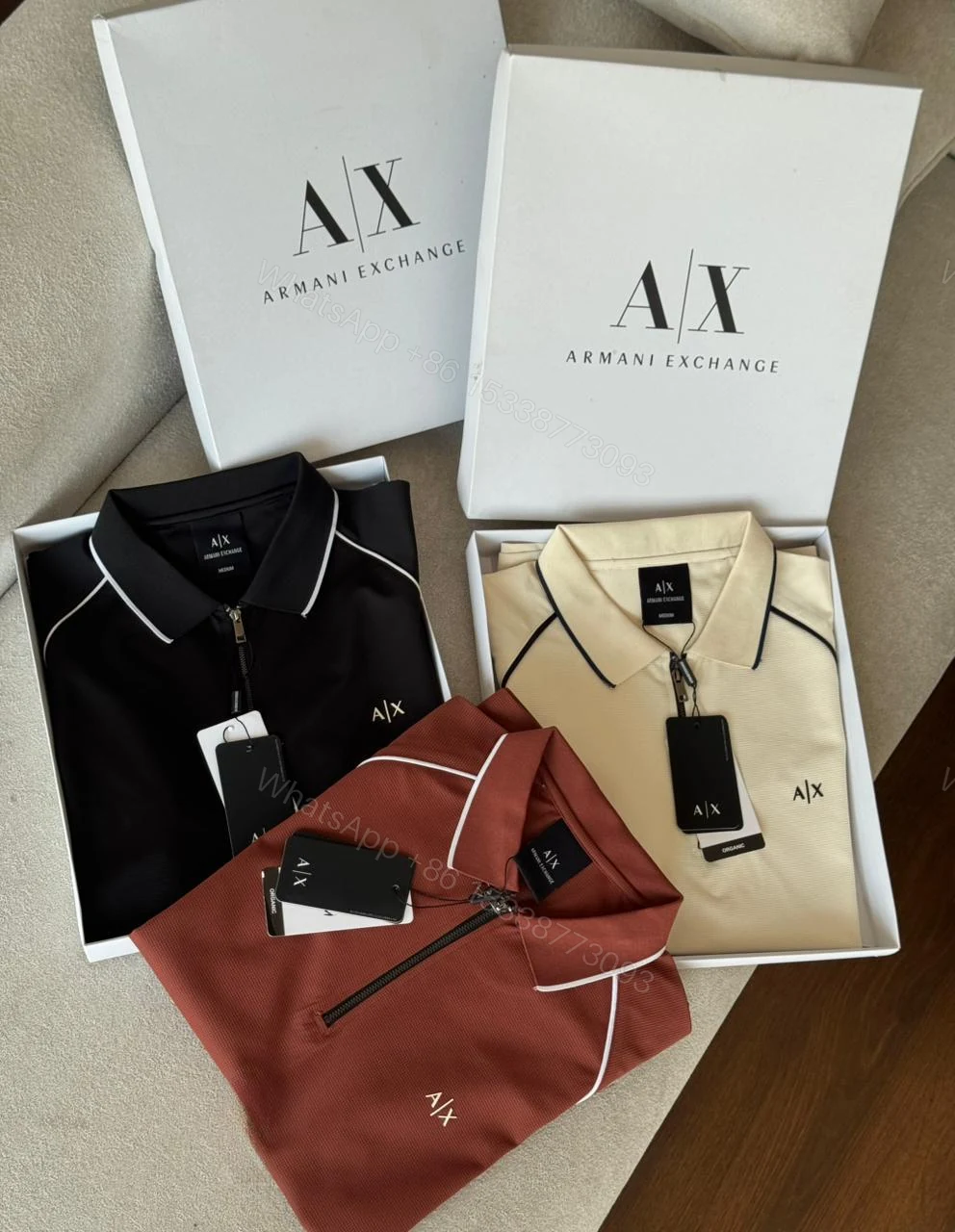 View 6 of FIRST COPY ARMANI IMPORTED SUMMER POLO COLLAR T-SHIRT