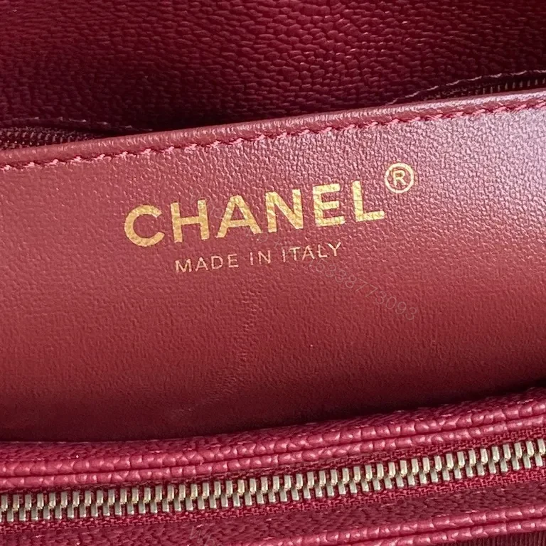 View 8 of Burgundy Leather Quilted Bag + Gold-Chain Strap + Luxury Crossbody Camera Bag