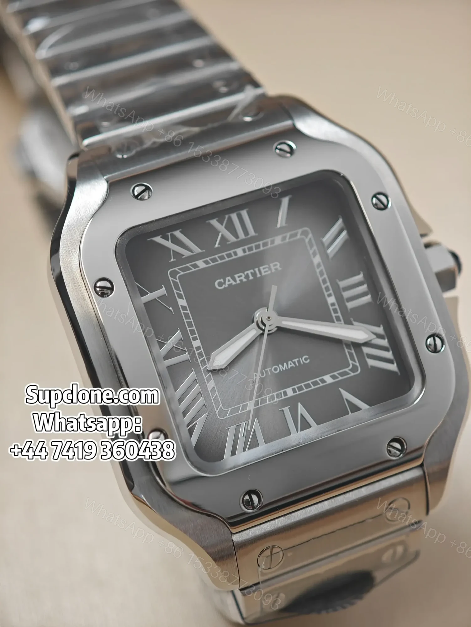 View 2 of Cartier Santos WSSA0029 35.1mm Grey Dial Super Clone Watch