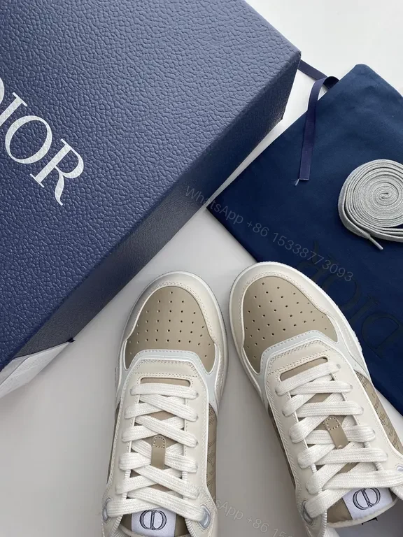 View 4 of Beige Leather Mesh Sneaker - Chic Luxe Comfort