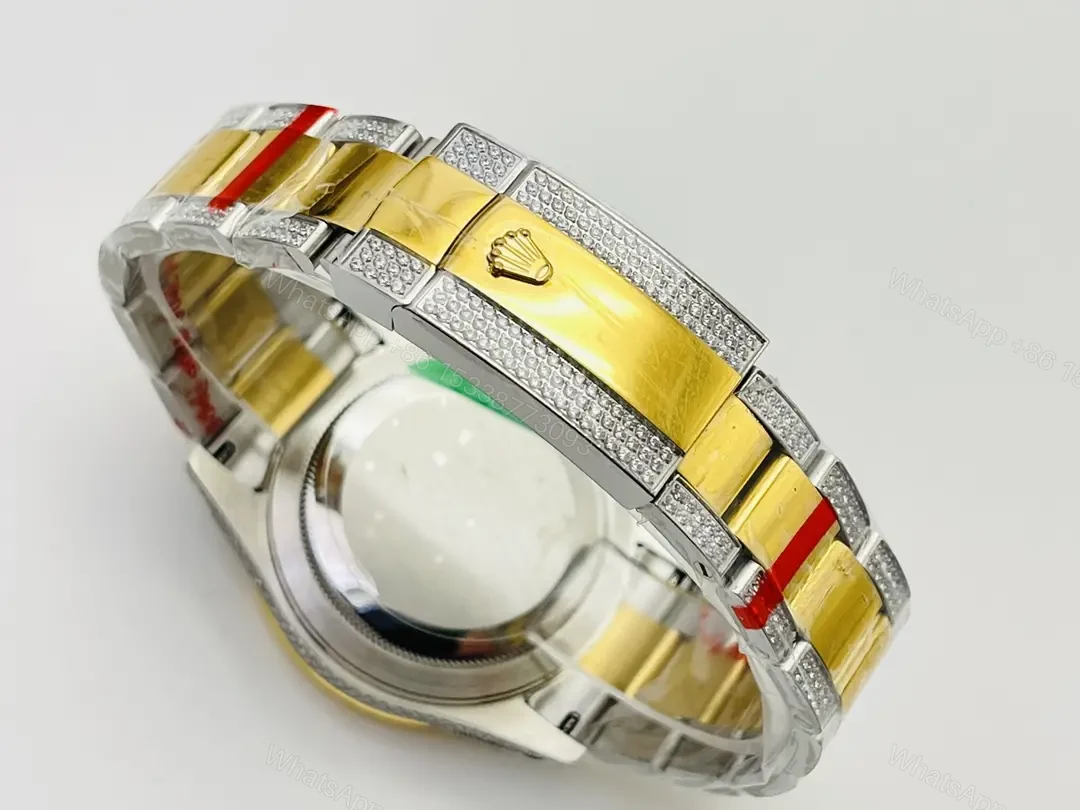 View 9 of Rolex Sky-Dweller Black Rolesor Diamond Paved Oyster Bracelet 42mm RLX-SKY-BLK-ROLS-DIA42-OYS