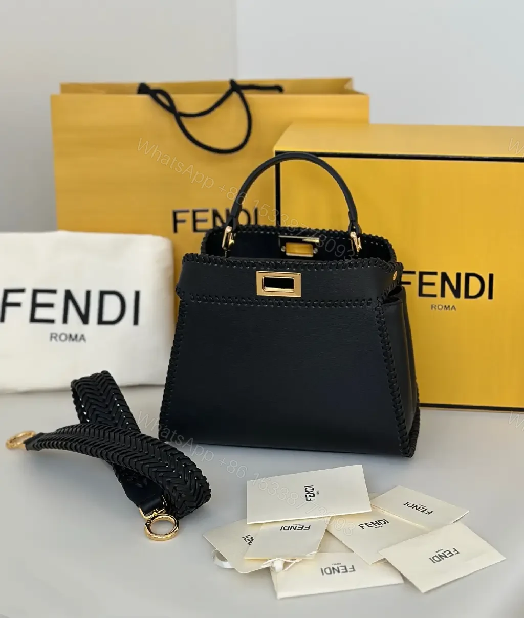 View 8 of Chic Black Leather Satchel: Structured, Versatile Luxury Bag