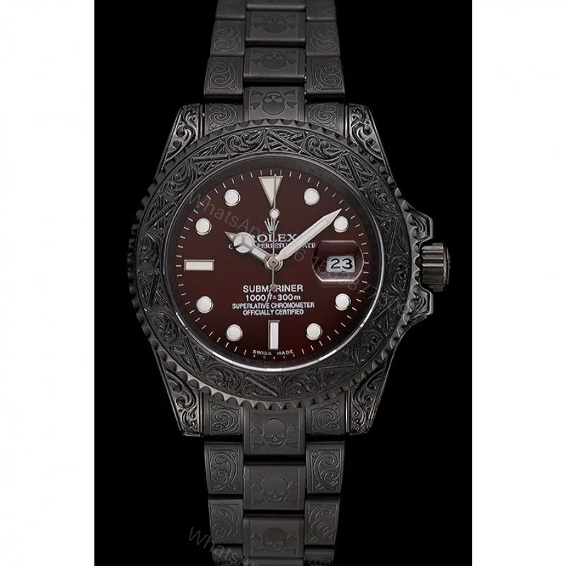 View 2 of Replica Rolex Submariner Brown Dial 1454075