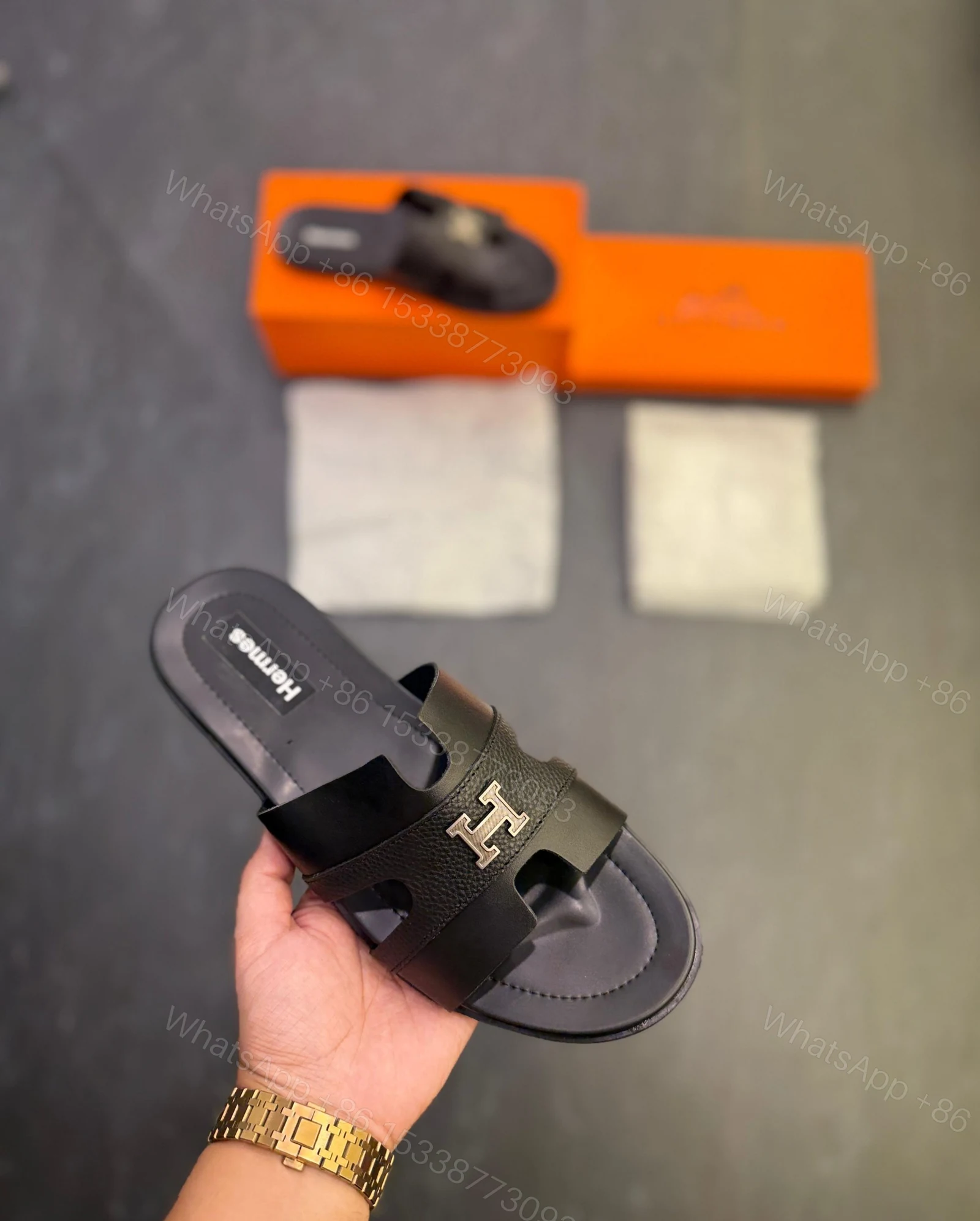 View 5 of FIRST COPY HERMES-PARIS AESTHETIC MULES FOR MEN