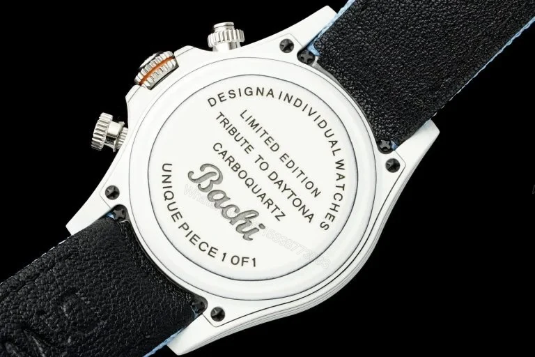View 8 of Replica Rolex Daytona DiW Carbon Quartz Black Dial 40mm