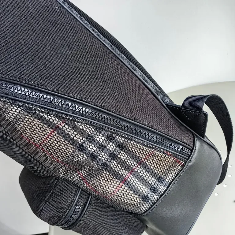View 9 of Burberry Check Mesh Backpack: Premium Everyday Carry