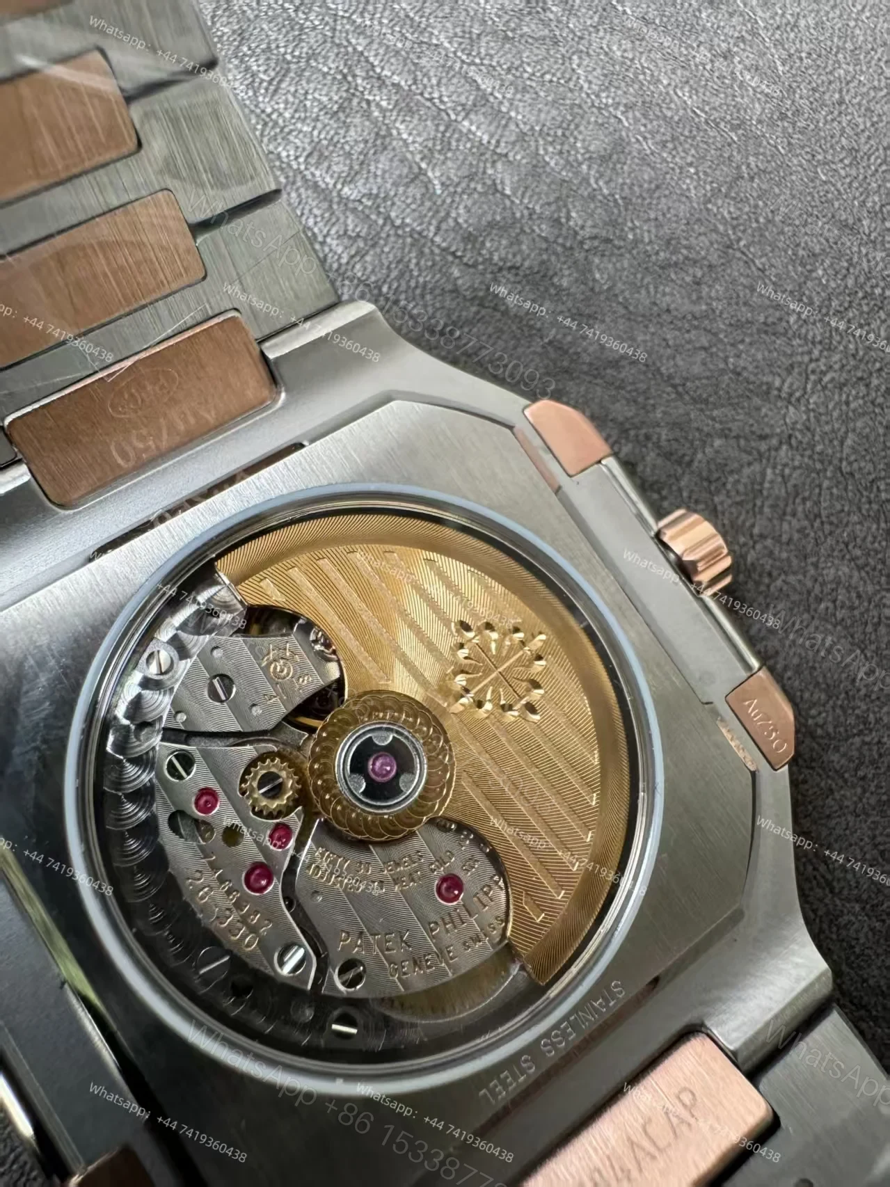 View 11 of Patek Philippe Super Clone Cubitus 5821/1AR-001 Gold & Steel Blue Dial 45MM
