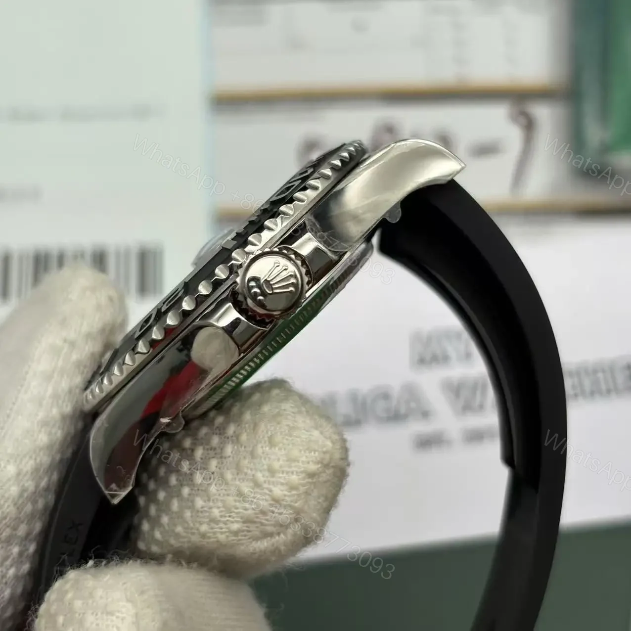 View 11 of Replica Rolex YACHT-MASTER 42 White gold 2022