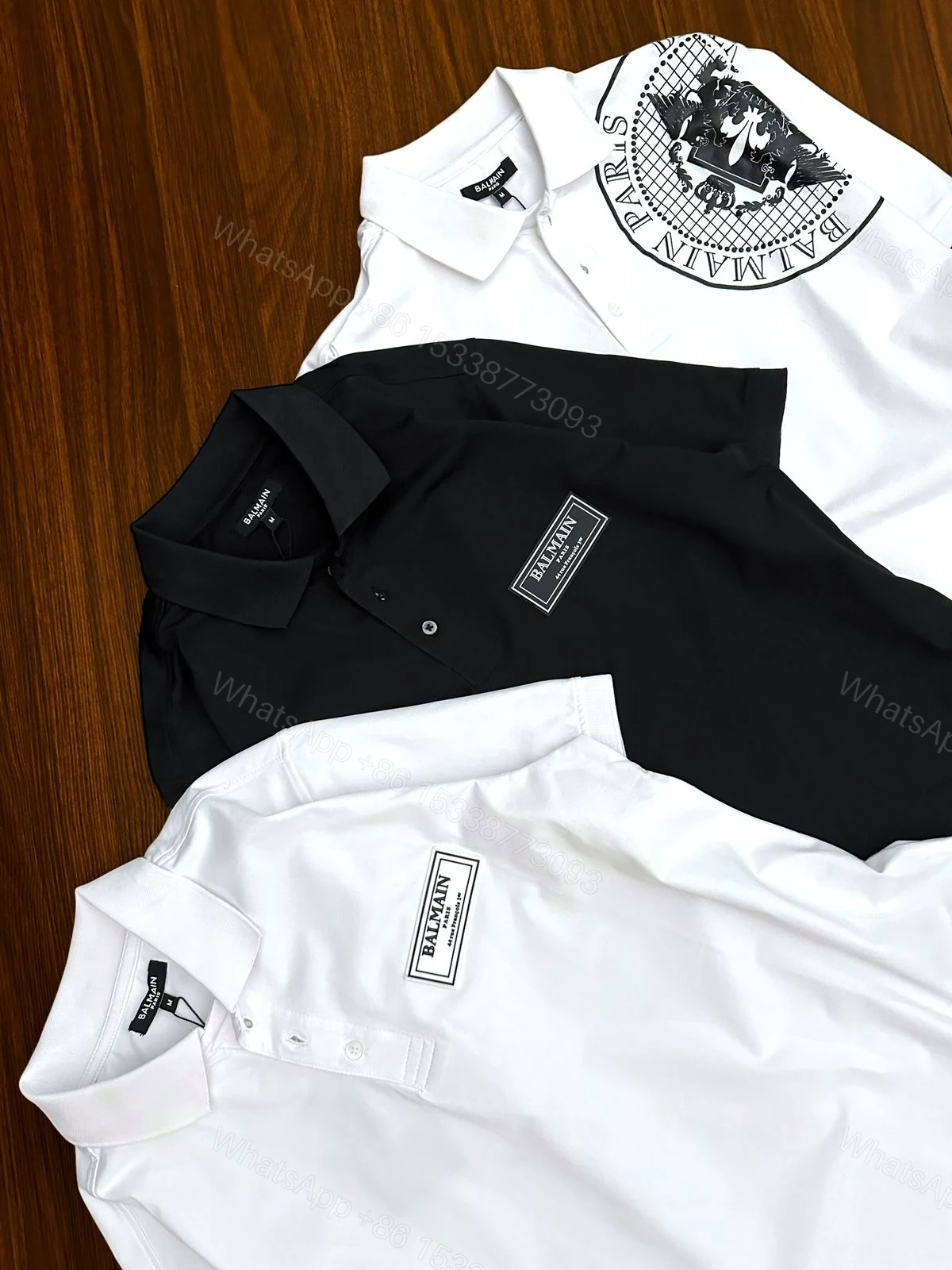 View 8 of FIRST COPY BALMAIN PARIS IMPORTED QUALITY EXCLUSIVE POLO TEES