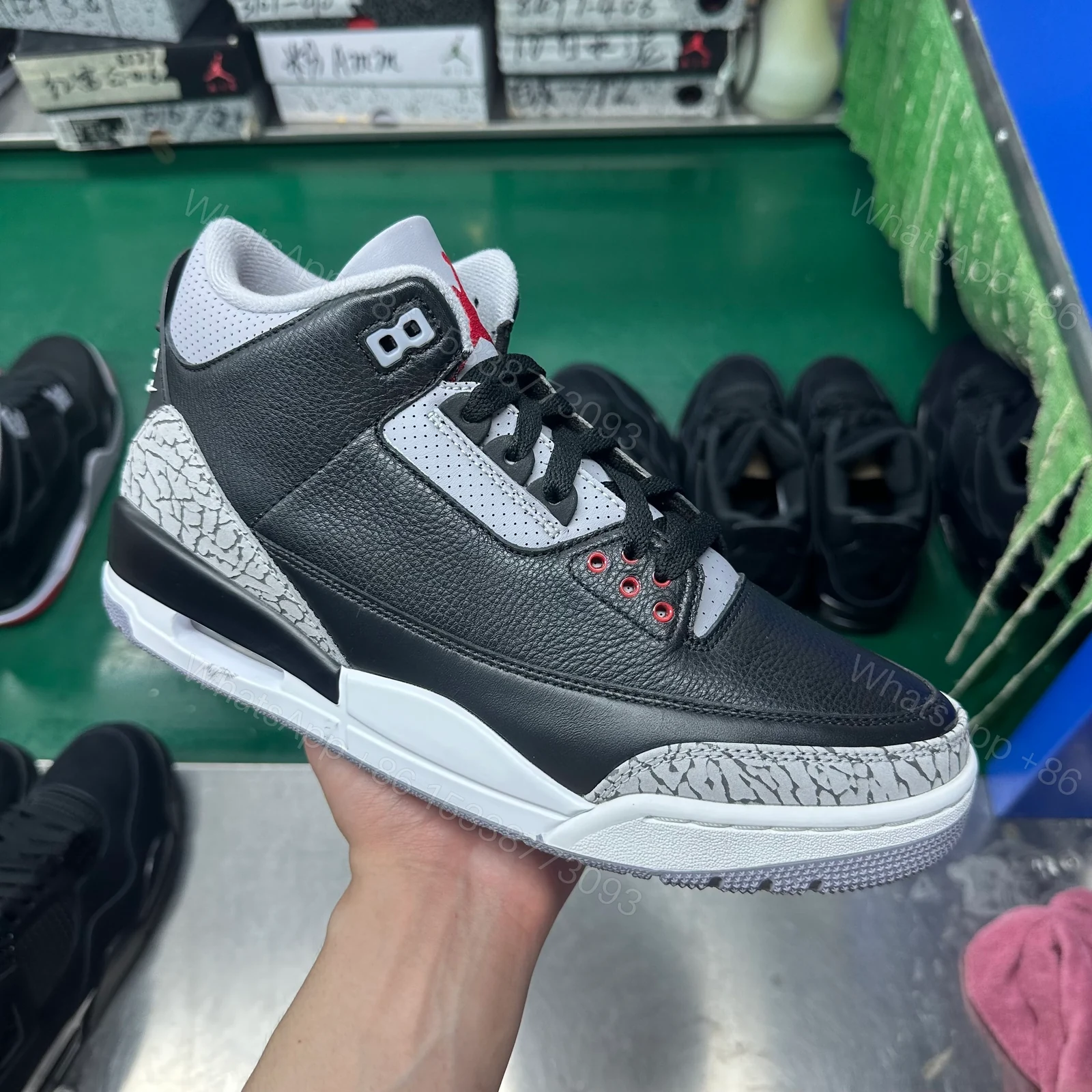 View 8 of Jordan 3 Retro OG Black Cement (2024)