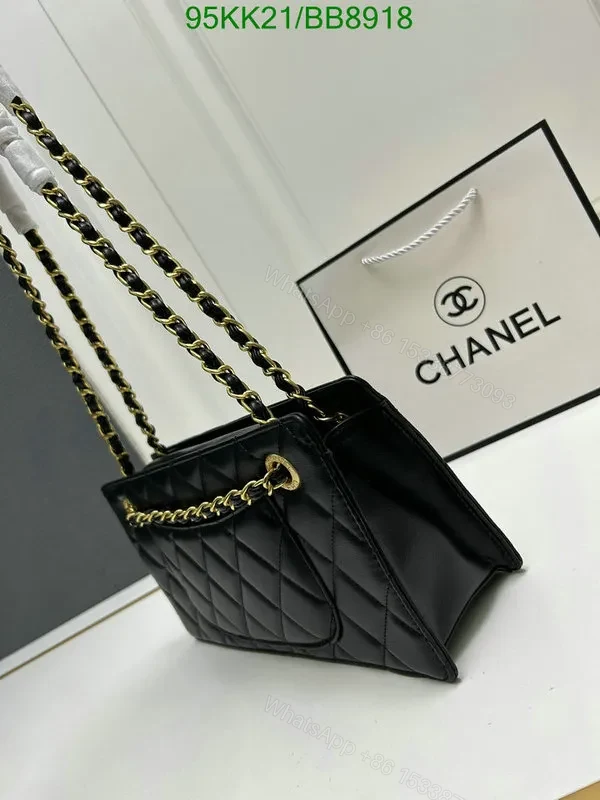 View 3 of Chanel Street Style Black Leather Bag FT462