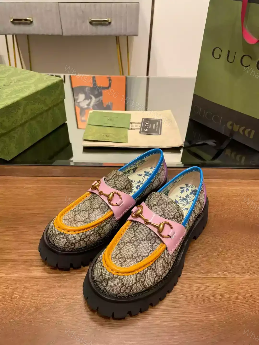 View 7 of GG MONOGRAM-EMBELLISHED LOAFERS – LDG21