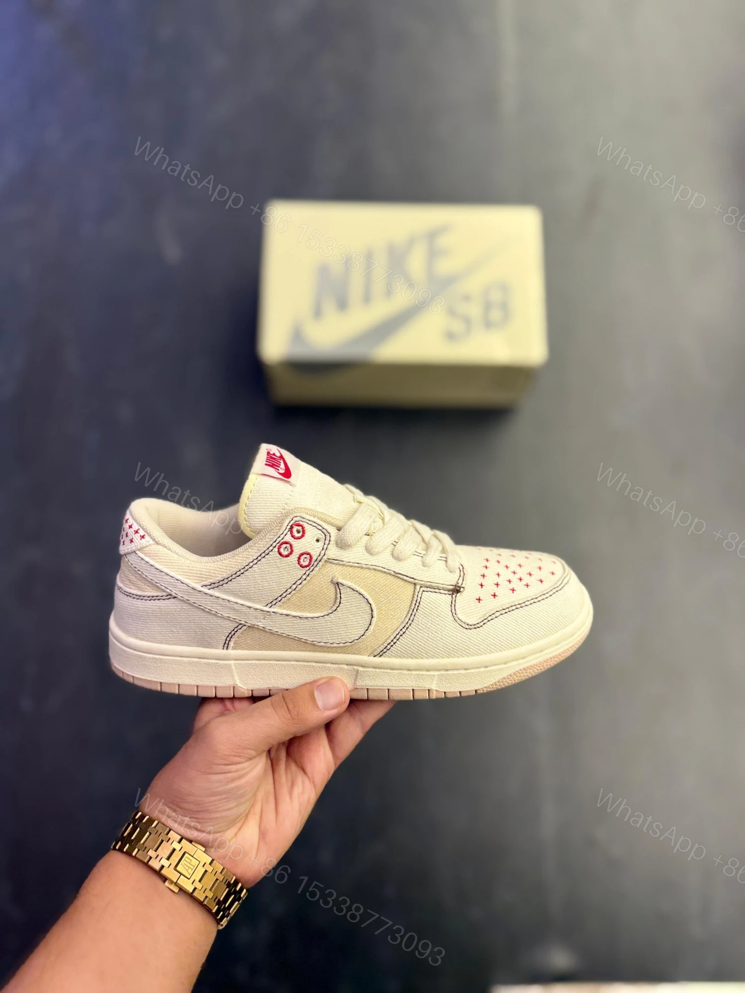 View 8 of FIRST COPY Nike SB Dunk Denim Sashiko