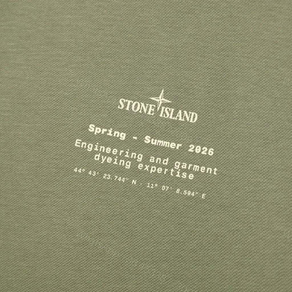 View 8 of Olive Cotton Tee: Minimalist Fit, Durable Luxury Shirt