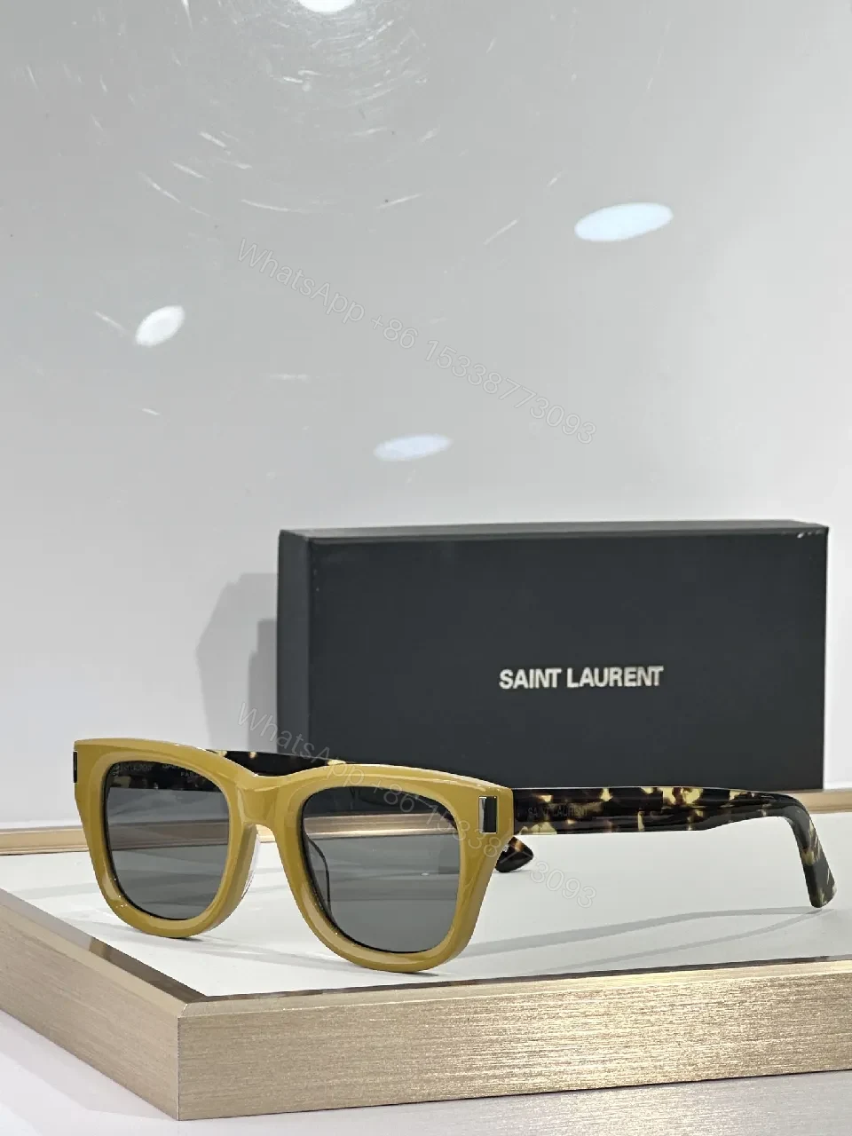 View 2 of Tortoiseshell Acetate Sunglasses with Subtle Branding