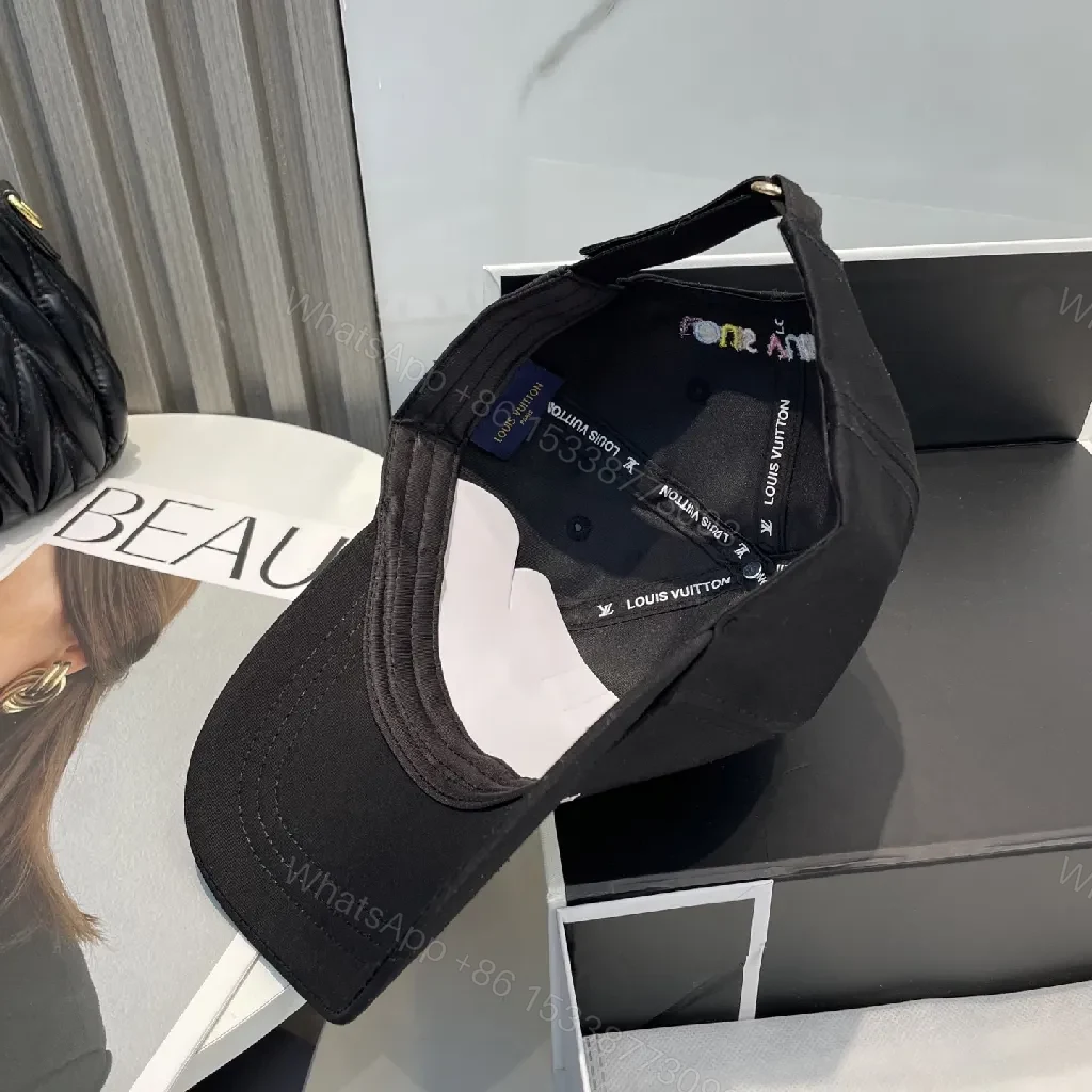 View 8 of Colorful Embroidered LV-Inspired Cap, Everyday Luxe Style