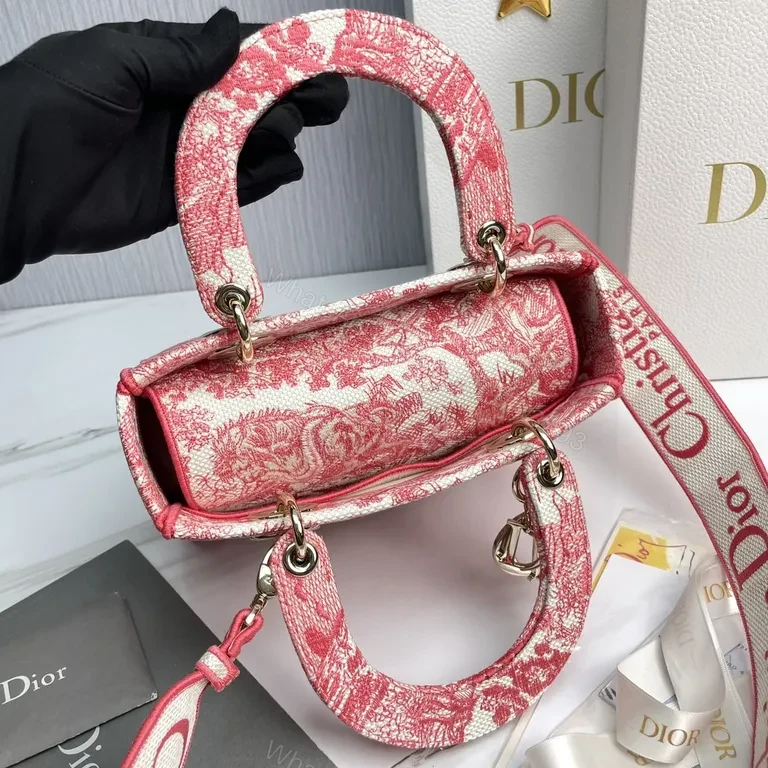 View 3 of Bold Pink Dior-Inspired Handbag: All-Day Luxe Statement