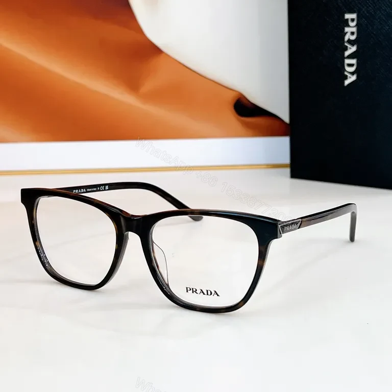 View 3 of Prada Black Acetate Cat-Eye Frames: Modern Luxe Comfort
