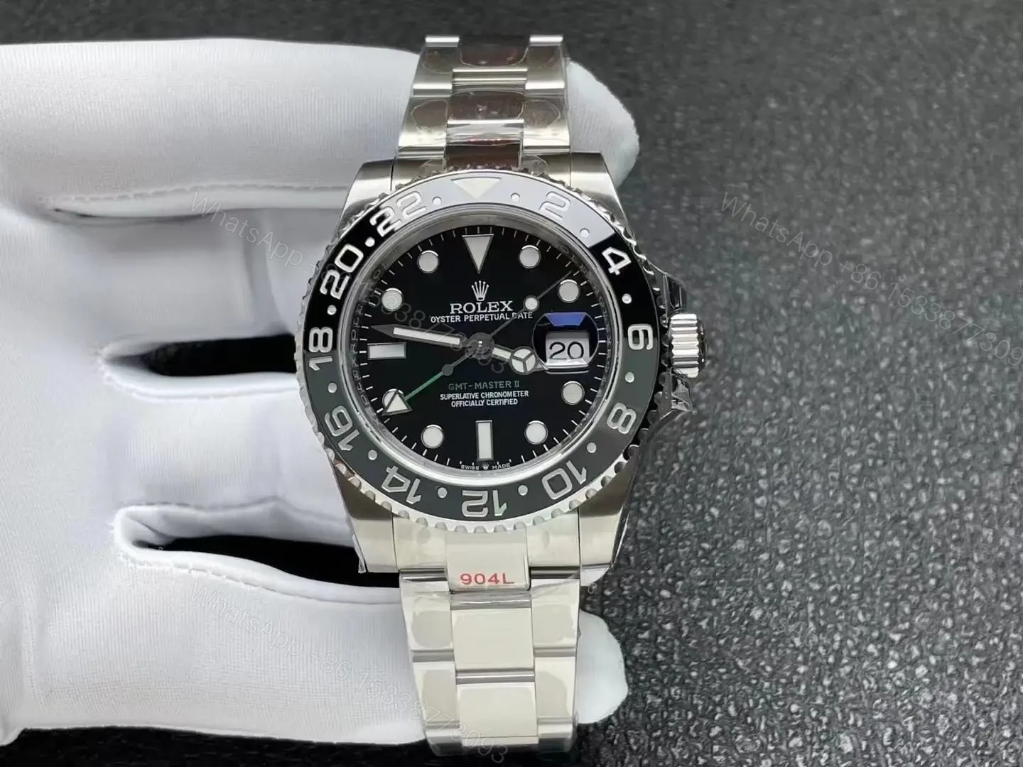 View 4 of Rolex Replica Clone Gmt master 2 2024 Bruce Wayne