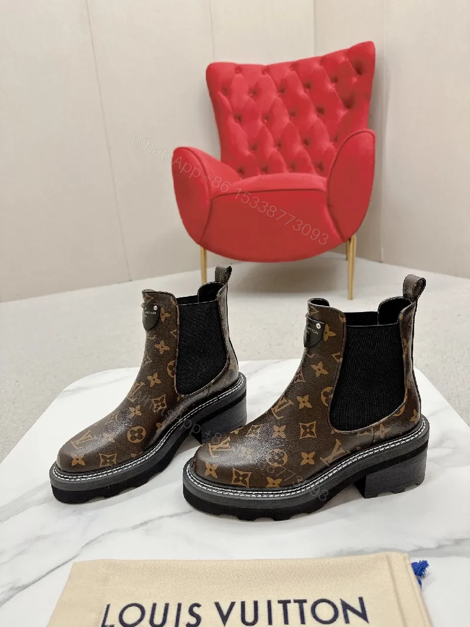 Monogram Chelsea Boots: Modern Edge, All-Day Comfort — view 1