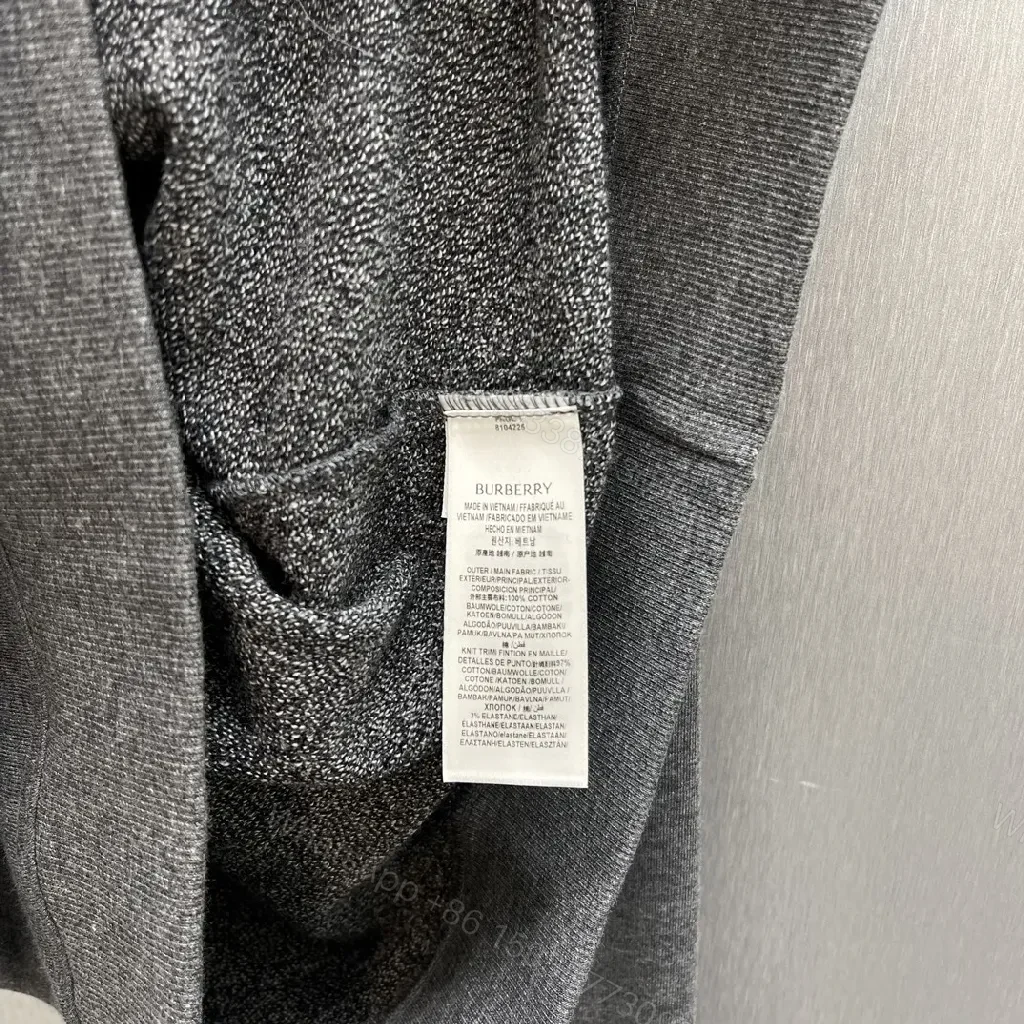 View 6 of Gray fleece crewneck - London logo luxury sweatshirt