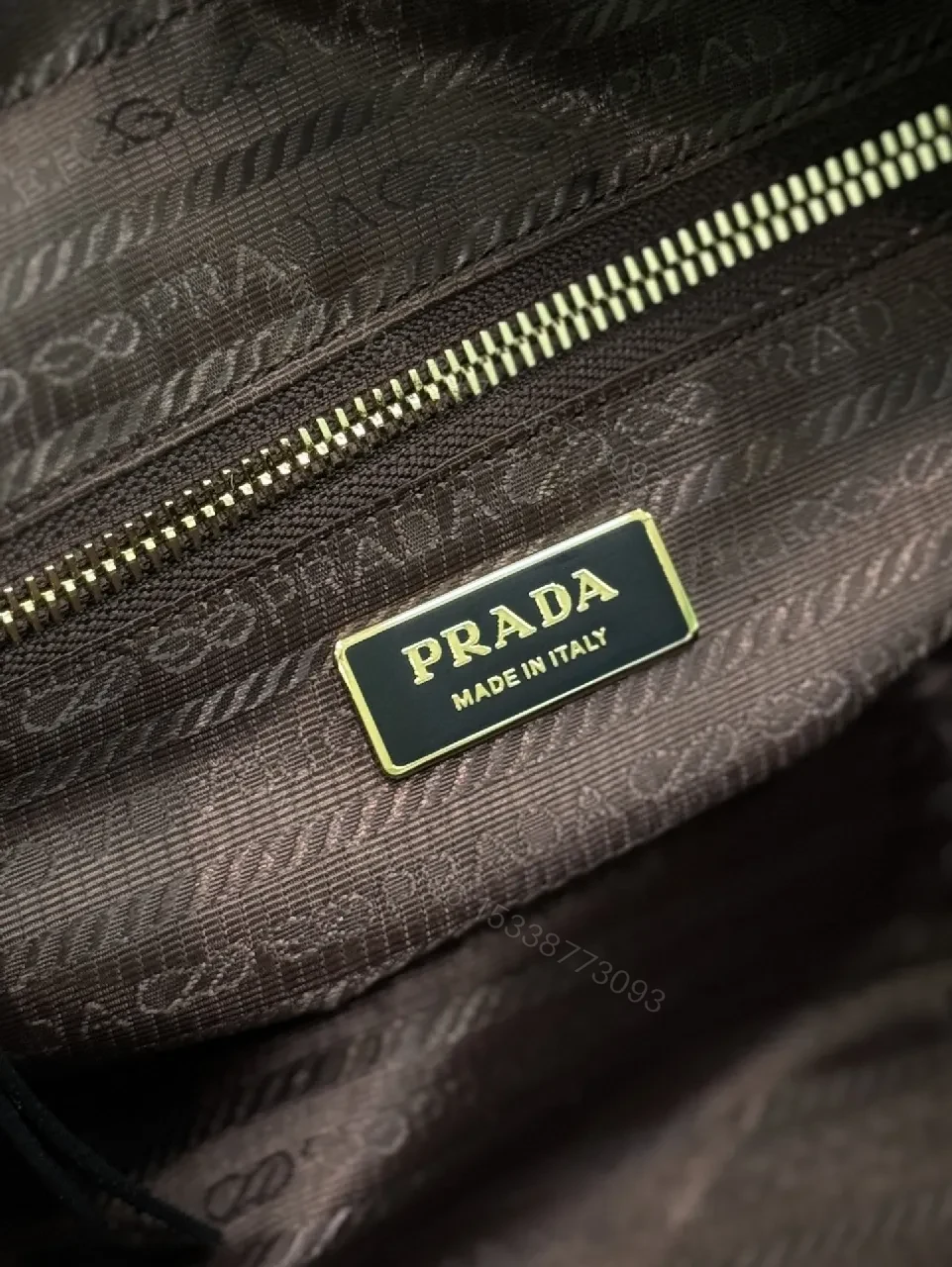 View 6 of Chic Black Leather Handbag with Gold Hardware & Structure
