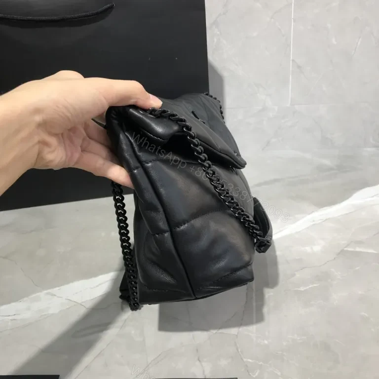 View 3 of Bold Quilted Leather Shoulder Bag - Day-to-Night Confidence