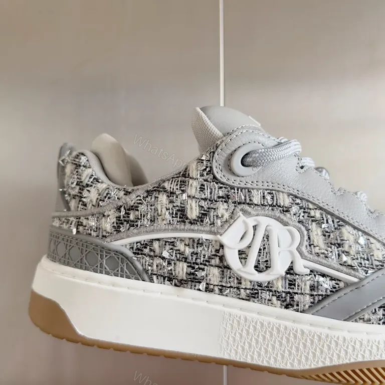 View 7 of Textured Luxury High-Tops: Dior-Inspired Chic Sneakers