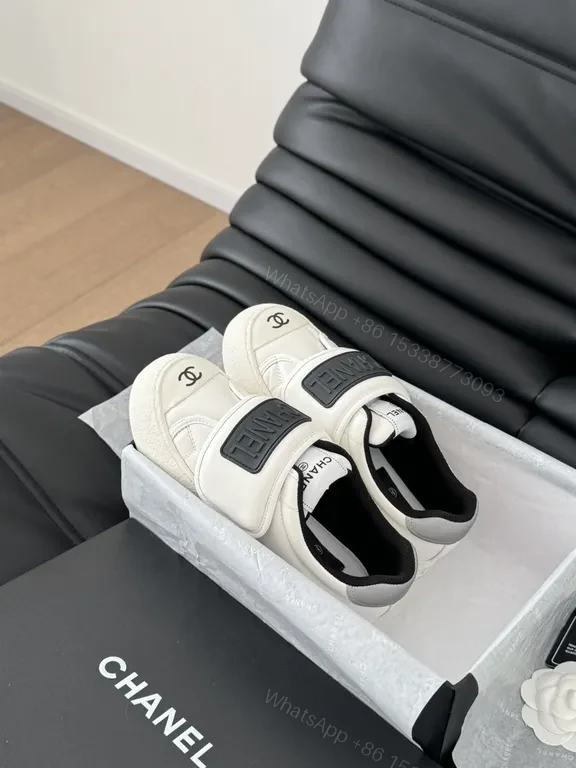 View 8 of Chanel-Inspired Slip-On Sneakers: Velcro Luxe Comfort