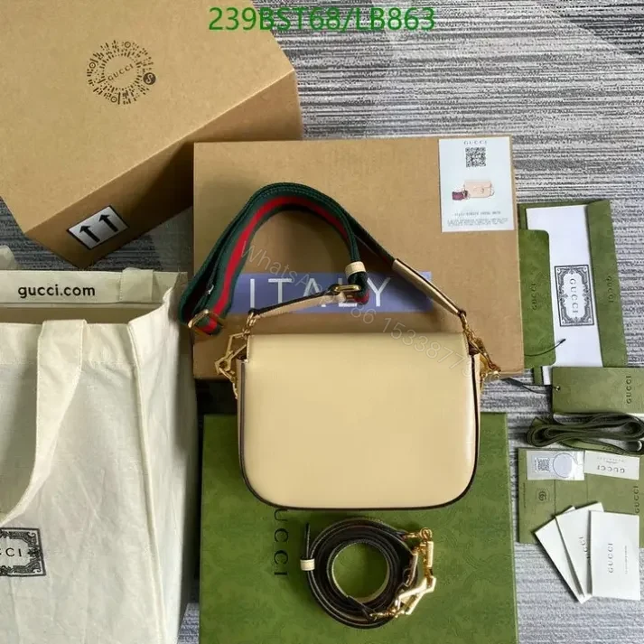 View 23 of Stylish Replica Gucci Brown Horsebit 1955 Bag 1:1 LB8635