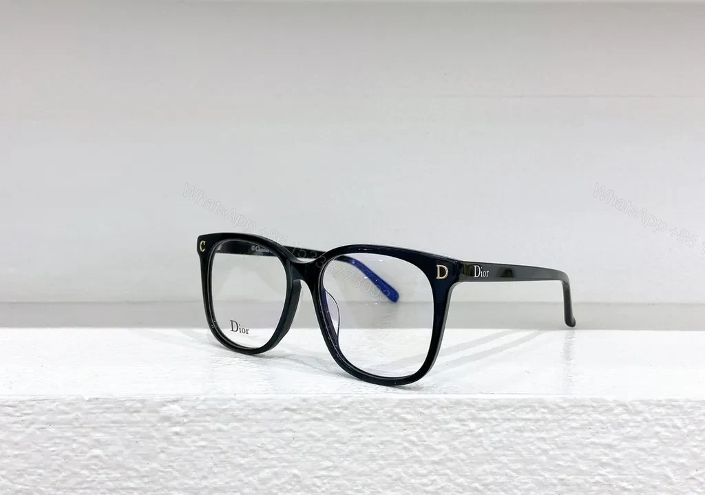View 3 of Brown Translucent Dior-Brand Eyeglasses â€” Modern Everyday Luxury