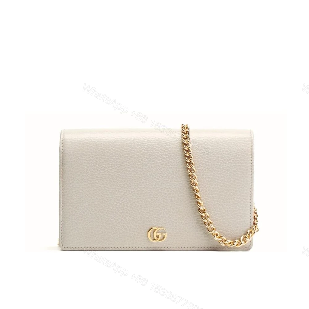Gucci GG Marmont Wallet On Chain White 20Cm — view 1