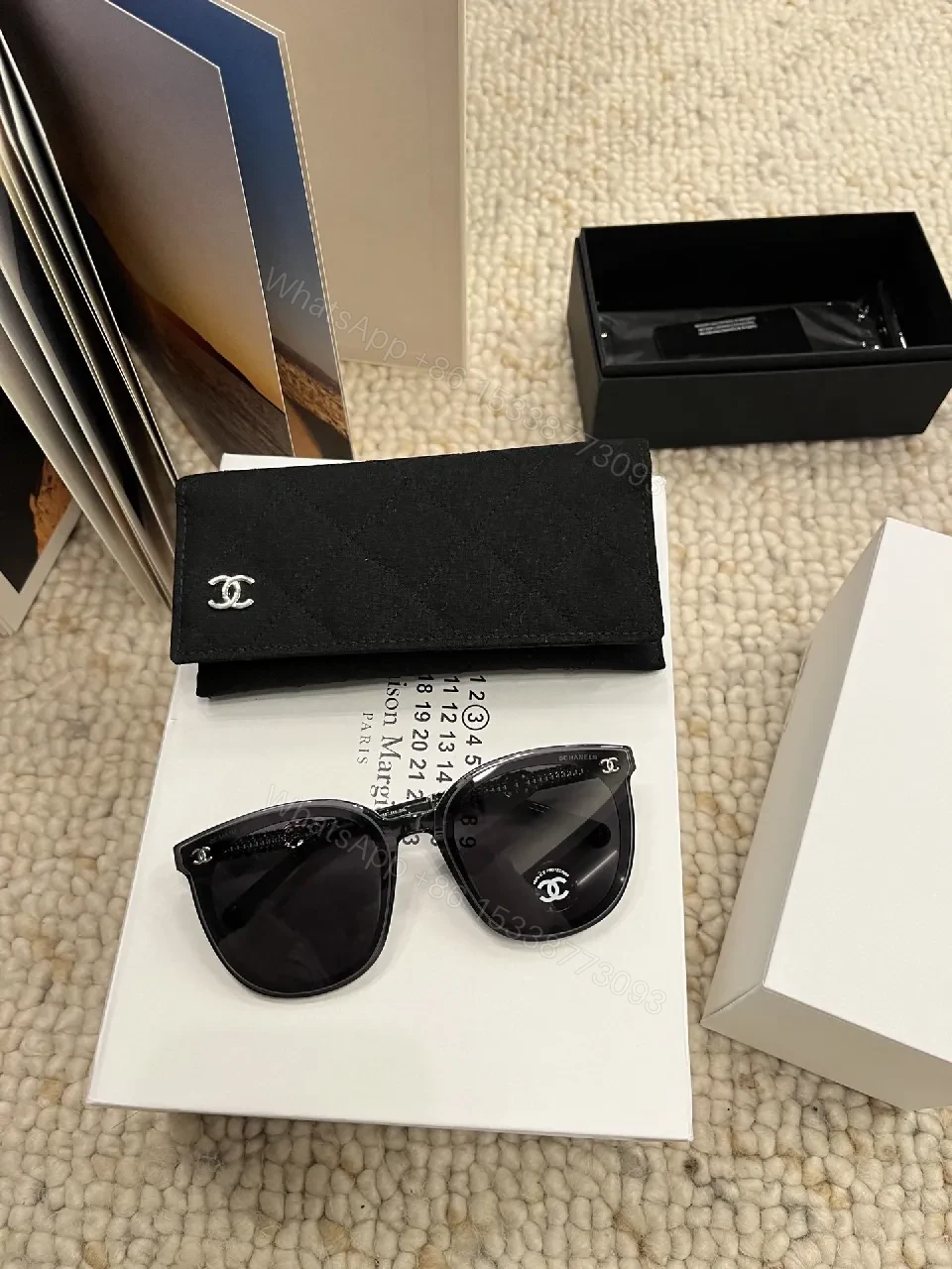 Cat-Eye Sunglasses: Black Acetate, Designer-Inspired, UV Protection — view 1