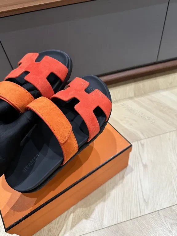 View 6 of Bold Stride: Vulkan Orange Hermes-Style Sandals