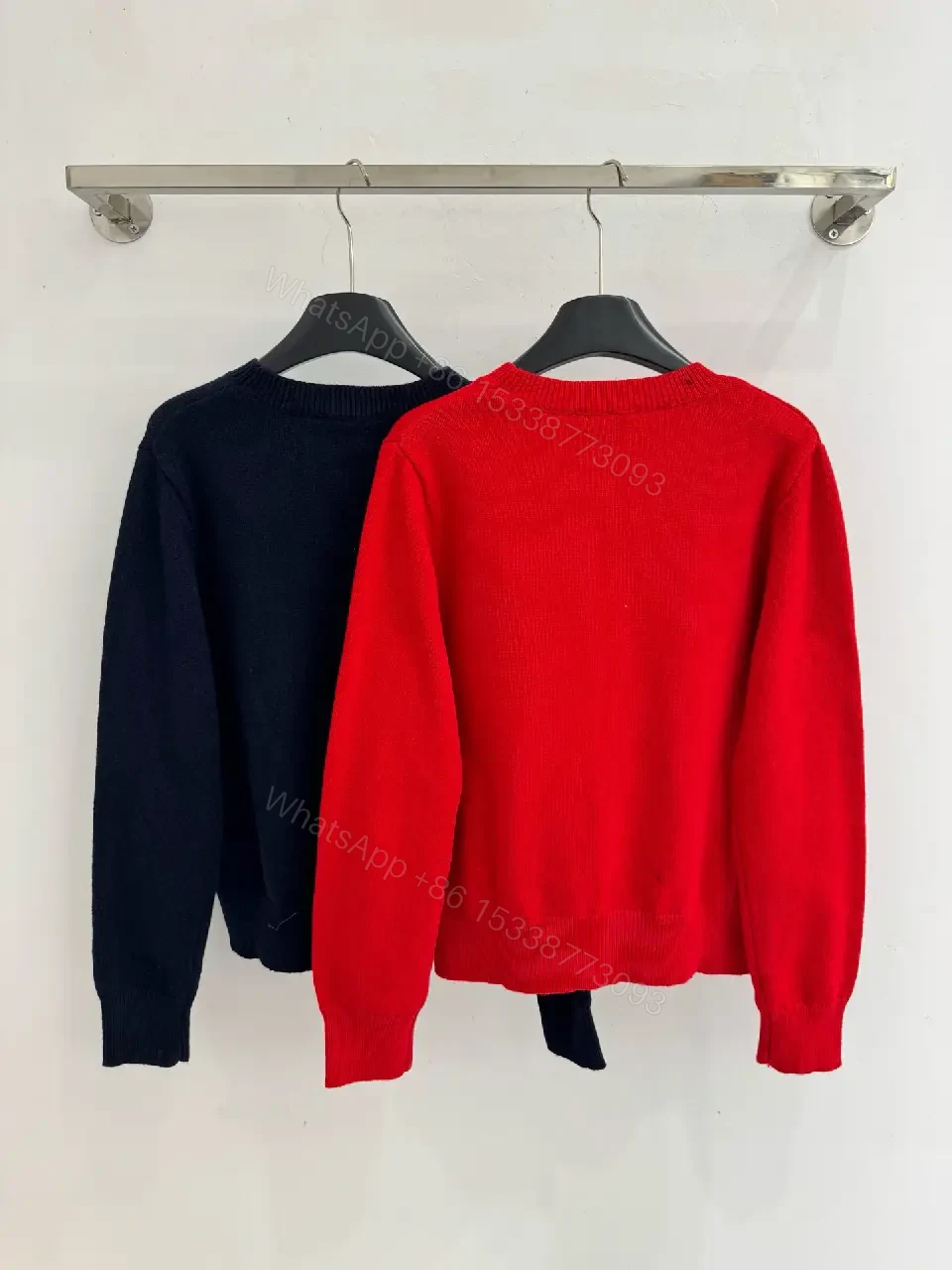 View 3 of Bold Logo Knit Sweater: Luxe Comfort, Designer-Brand Vibe