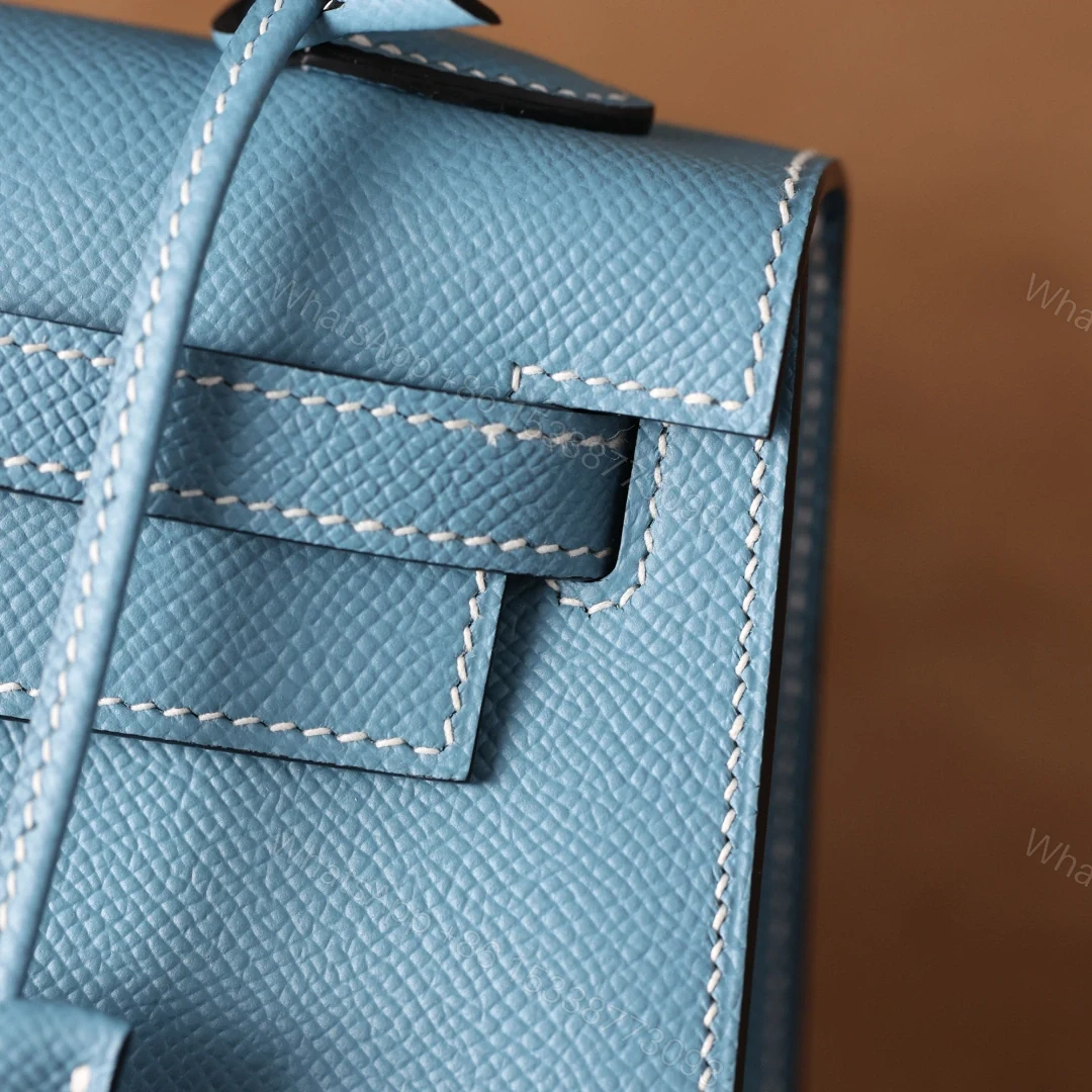 View 26 of 高仿Hermes*Kelly25Epsom牛皮牛仔藍銀扣/純手工
