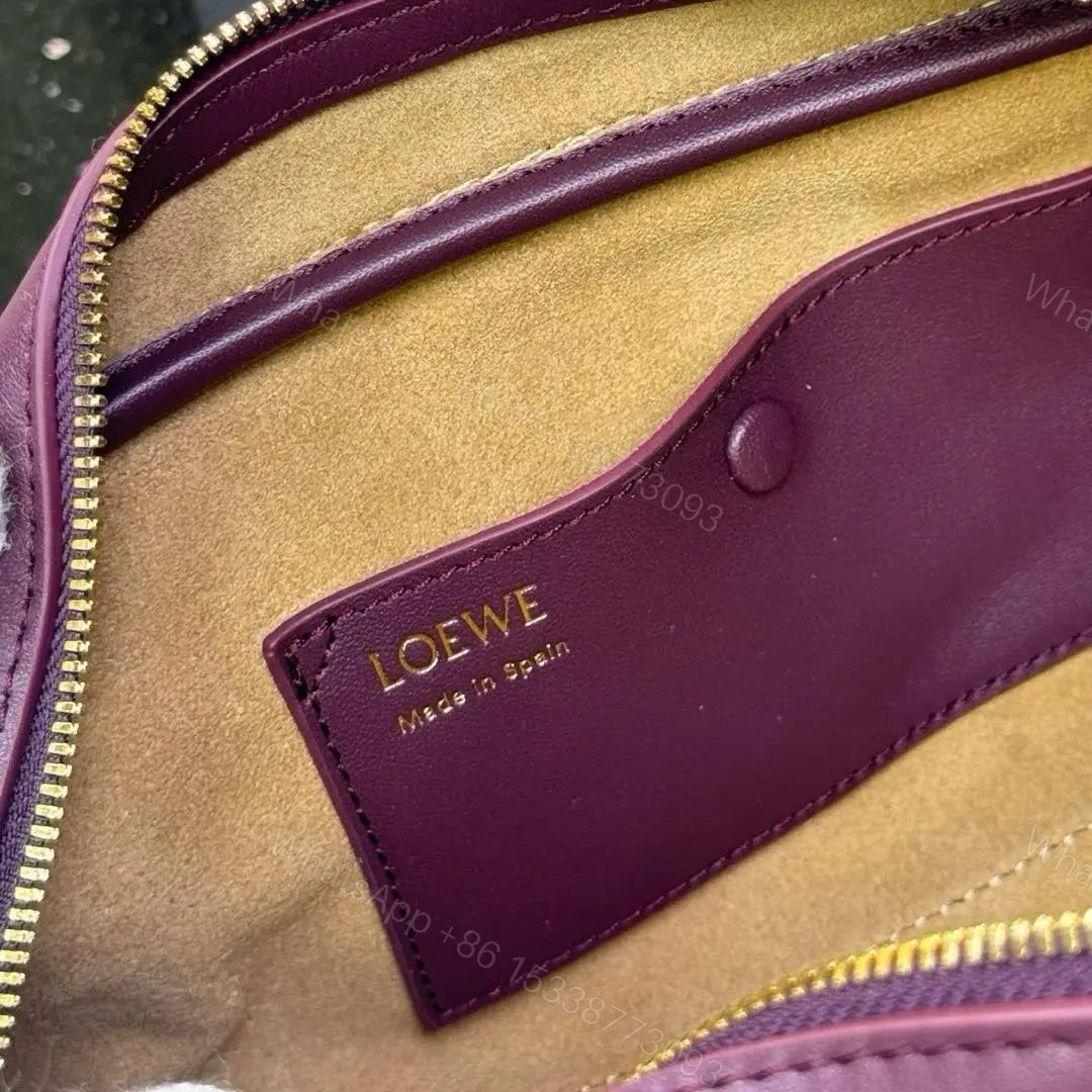 View 9 of 高仿Loewe*Amazona系列7240橫版手提包酒紅色免檢版