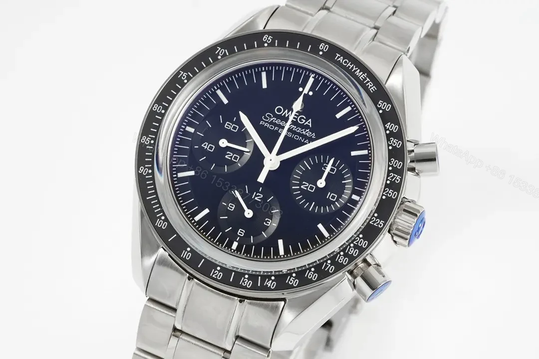 View 2 of Omega Speedmaster Moonwatch Professional OB2 Moonwatch Blue Dial Stainless Steel Case and Bracelet